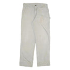 CARHARTT Mens Relaxed Straight Beige Denim Light W32 L32 Workwear Pants
