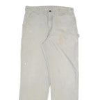 CARHARTT Mens Relaxed Straight Beige Denim Light W32 L32 Workwear Pants