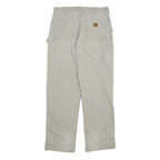 CARHARTT Mens Relaxed Straight Beige Denim Light W32 L32 Workwear Pants