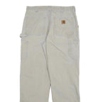 CARHARTT Mens Relaxed Straight Beige Denim Light W32 L32 Workwear Pants