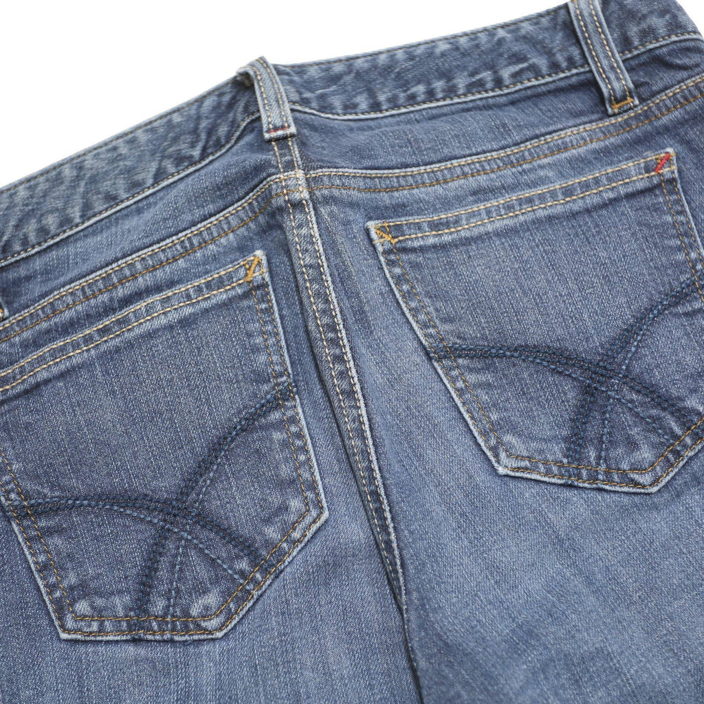 TOMMY HILFIGER Womens Blue Classic Bootcut Denim Medium Wash W28 L33 Stylish