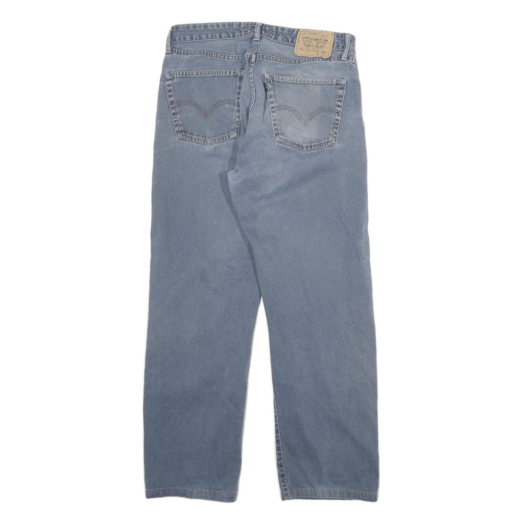 LEVI'S Mens Regular Fit Blue Denim Plain Jeans W30 L29 Classic Button Closure
