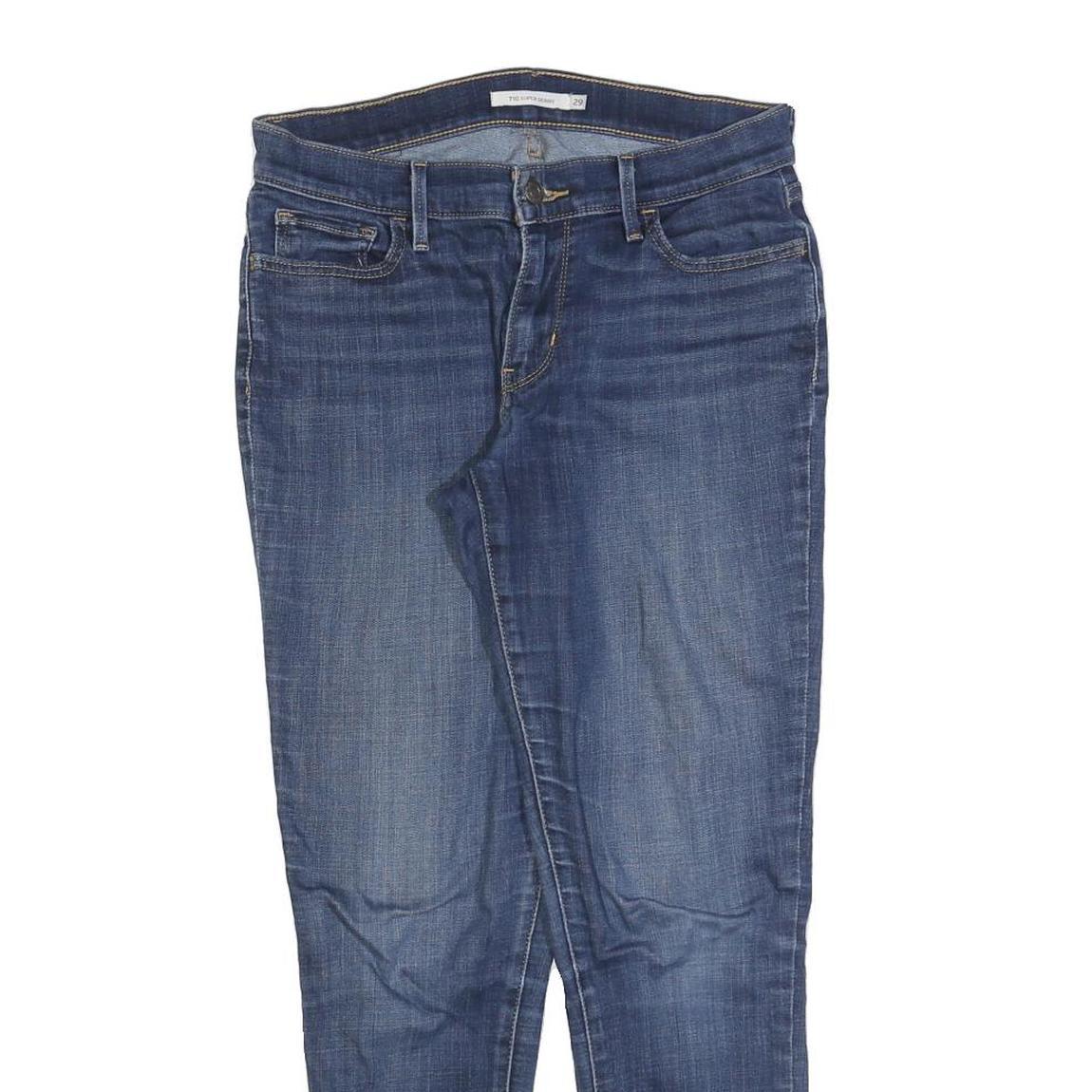 LEVI'S 710 Womens Slim Blue Denim Medium Wash Jeans W29 L28 Stretch Cotton Blend