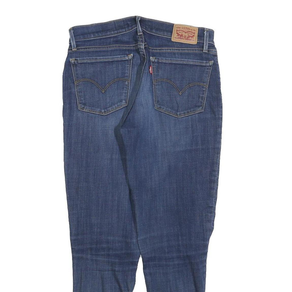 LEVI'S 710 Womens Slim Blue Denim Medium Wash Jeans W29 L28 Stretch Cotton Blend