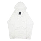 BENCH Mens Rain Jacket White Hooded S