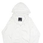 BENCH Mens Rain Jacket White Hooded S