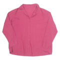 Womens Shirt Pink Collared Long Sleeve L