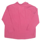 Womens Shirt Pink Collared Long Sleeve L