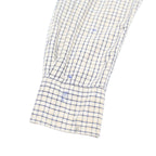 LEVI'S Mens White & Blue Check Shirt S Cotton Casual Long Sleeve Button Pocket