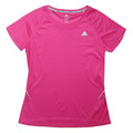 ADIDAS Girls Pink Athletic T-Shirt M Short Sleeve Crew Neck Sportswear