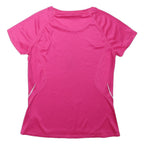 ADIDAS Girls Pink Athletic T-Shirt M Short Sleeve Crew Neck Sportswear