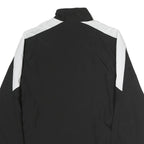 PUMA Mens Black & White Novato Soccer Sports Zip Jacket L Cotton Woven