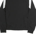 PUMA Mens Black & White Novato Soccer Sports Zip Jacket L Cotton Woven