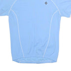 SPECIALIZED Womens Blue & White Cycling T-Shirt M Short Sleeve Round Neck