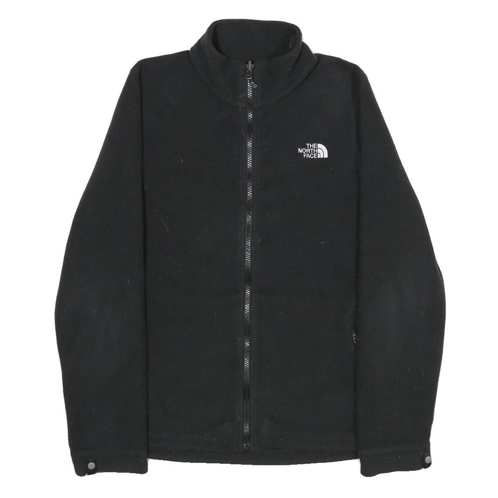 THE NORTH FACE Womens Black Jacket M Polyester Fleece Zip Outdoor Winter