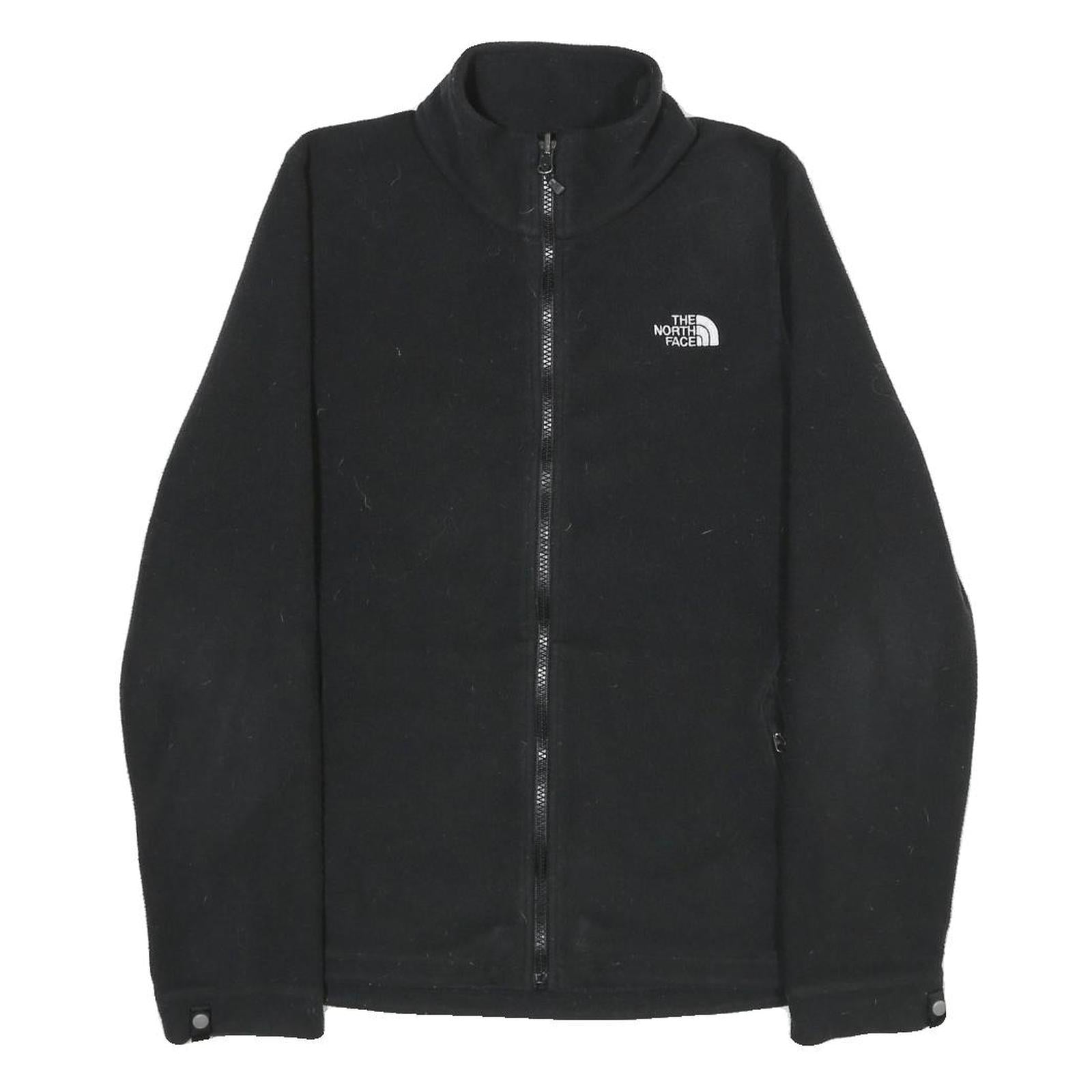 THE NORTH FACE Womens Black Jacket M Polyester Fleece Zip Outdoor Winter