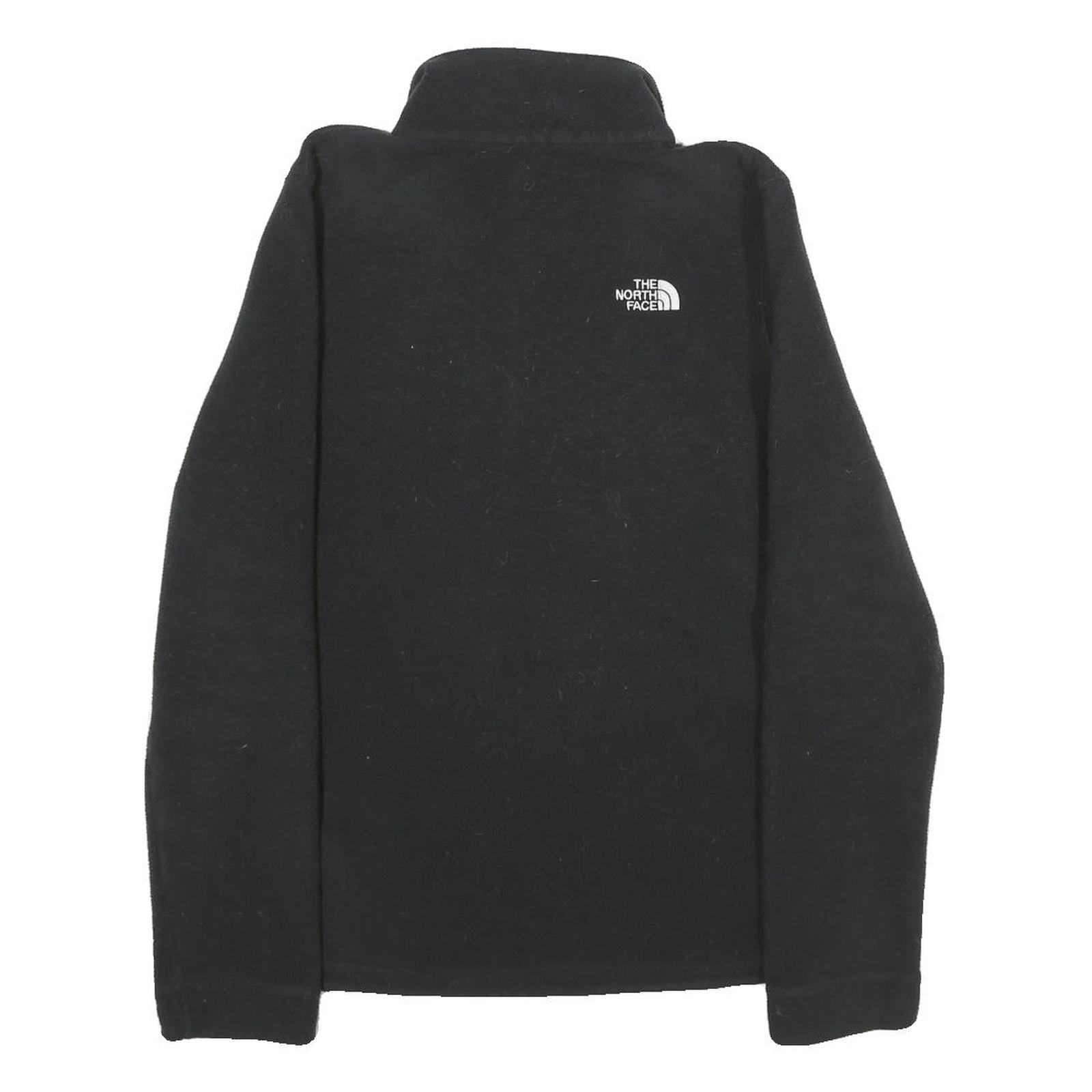 THE NORTH FACE Womens Black Jacket M Polyester Fleece Zip Outdoor Winter