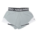 NIKE Womens Shorts Grey & White Casual M W30 Nike Pro Logo Elastic Waistband