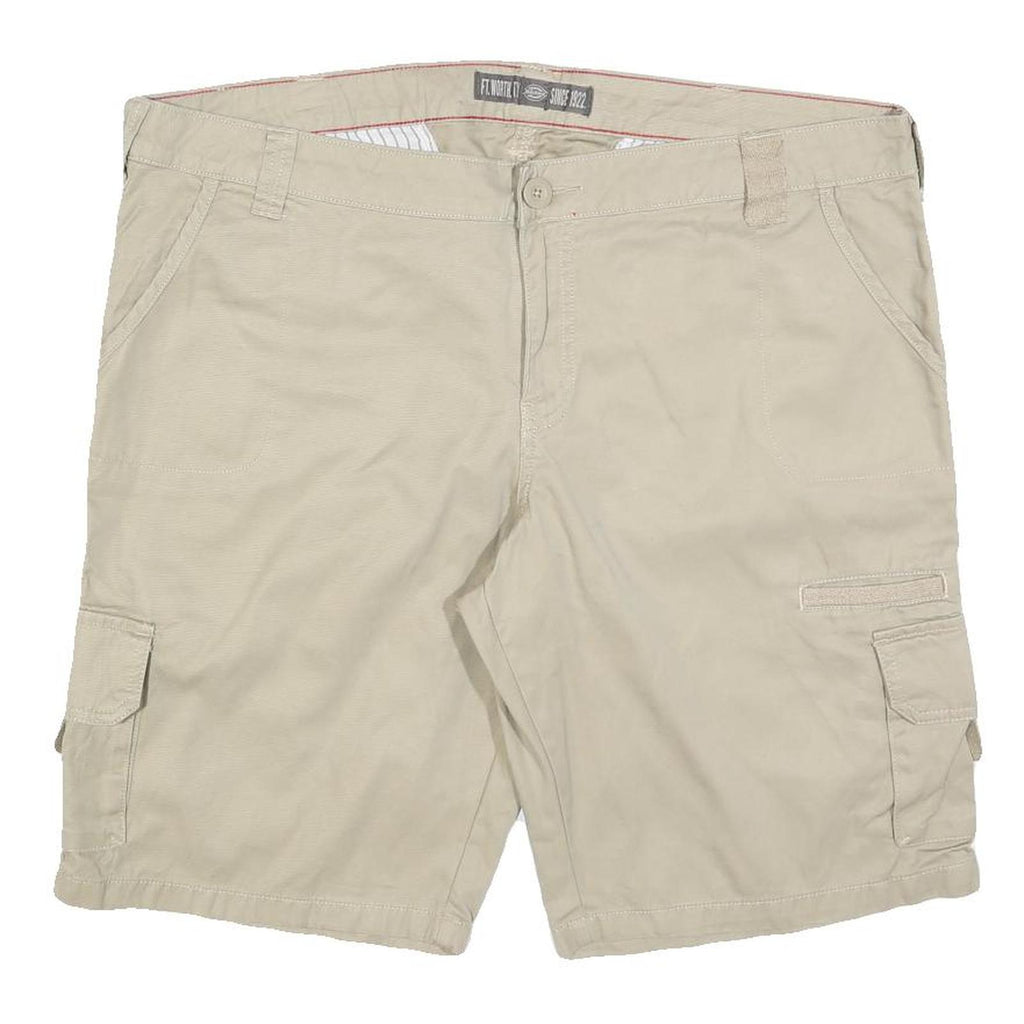 DICKIES Mens Shorts Beige XL W40 Cargo Cotton Blend Casual Workwear