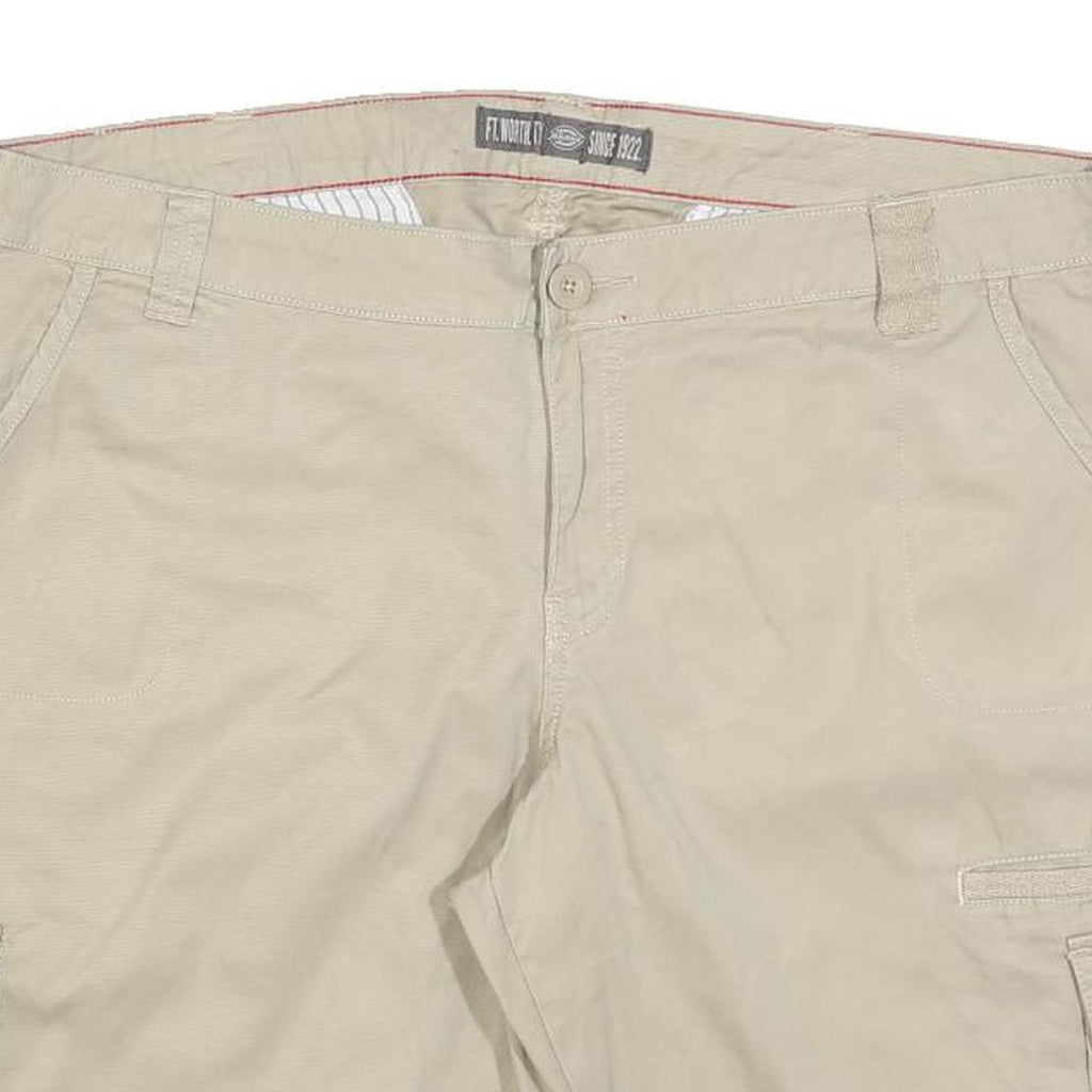 DICKIES Mens Shorts Beige XL W40 Cargo Cotton Blend Casual Workwear
