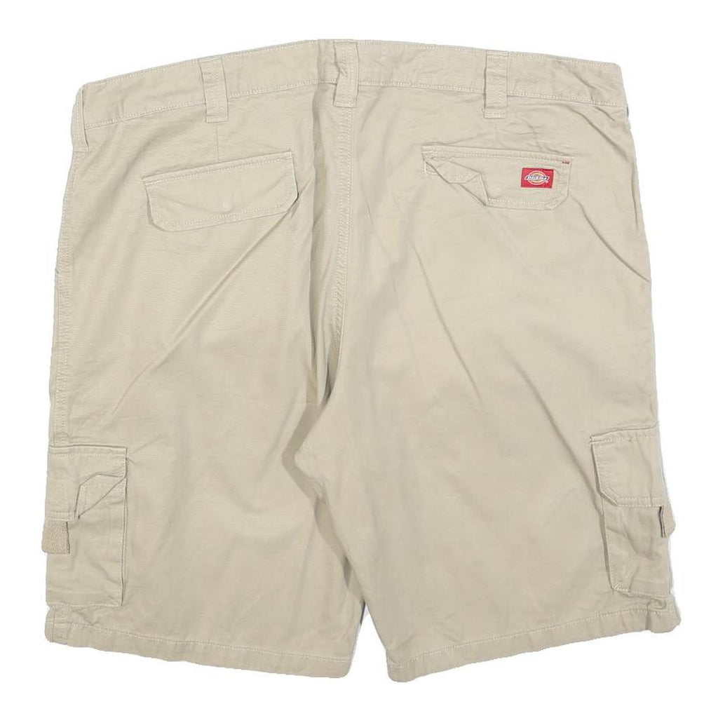 DICKIES Mens Shorts Beige XL W40 Cargo Cotton Blend Casual Workwear