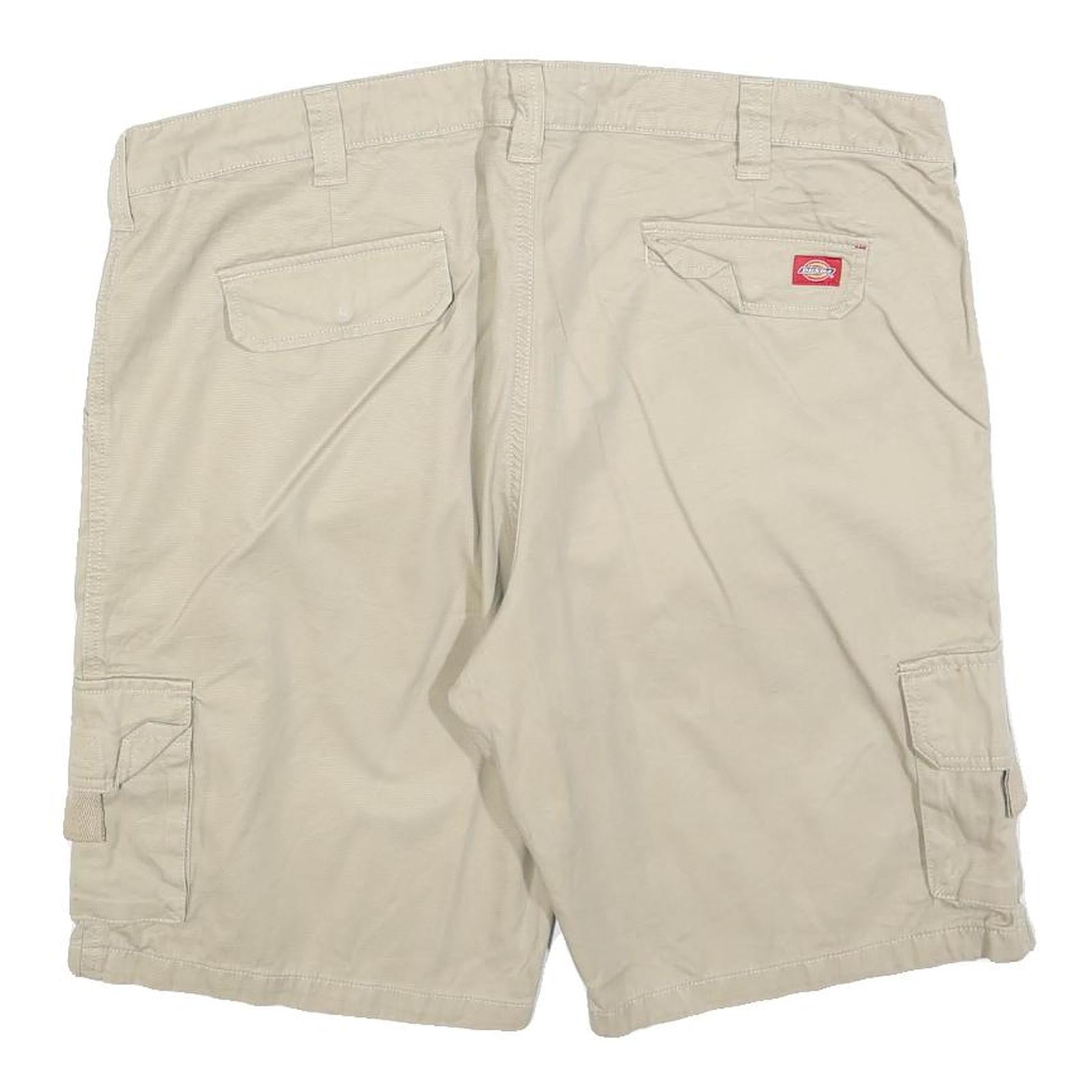 DICKIES Mens Shorts Beige XL W40 Cargo Cotton Blend Casual Workwear