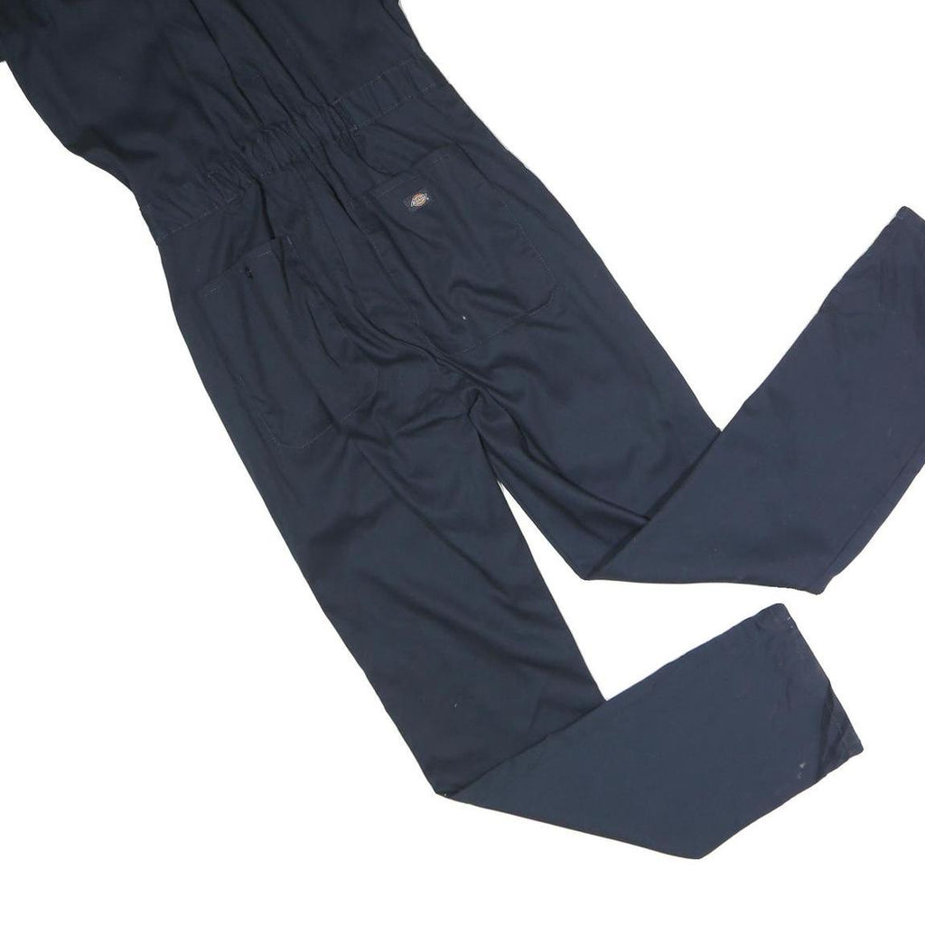 DICKIES Womens Navy Blue Polyester Blend Dungarees Regular Fit XS W28 L30