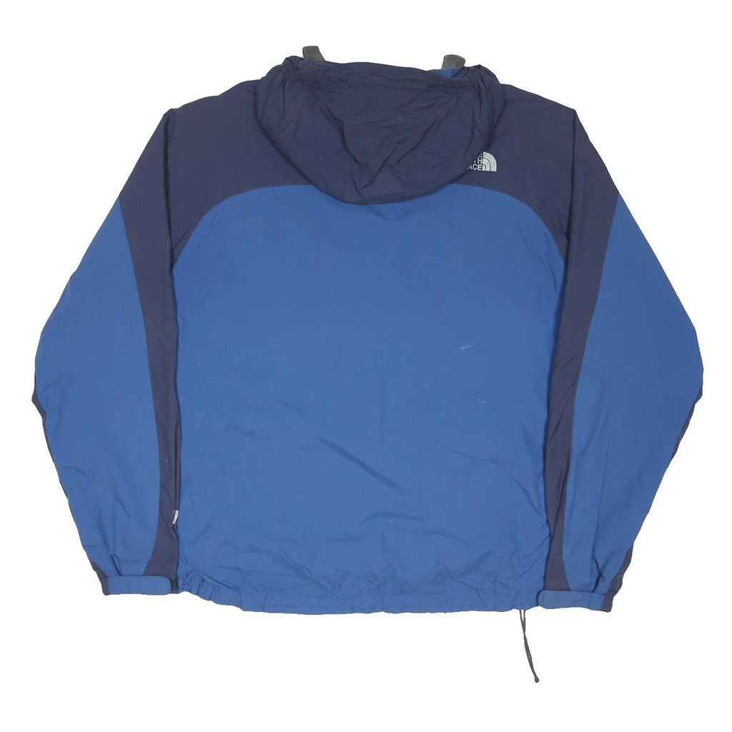 THE NORTH FACE Mens Blue & Navy Outdoor Jacket L Polyester Blend Zip Hooded
