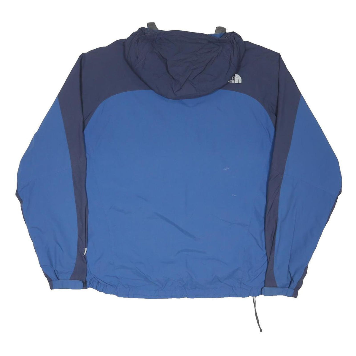 THE NORTH FACE Mens Blue & Navy Outdoor Jacket L Polyester Blend Zip Hooded