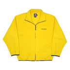 CHAPS RALPH LAUREN Mens Yellow Zip Jacket 2XL Polyester Plain Casual Warm