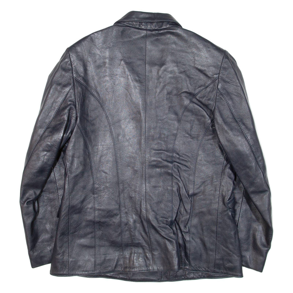 LEONARDO'S Womens Blazer Jacket Blue M