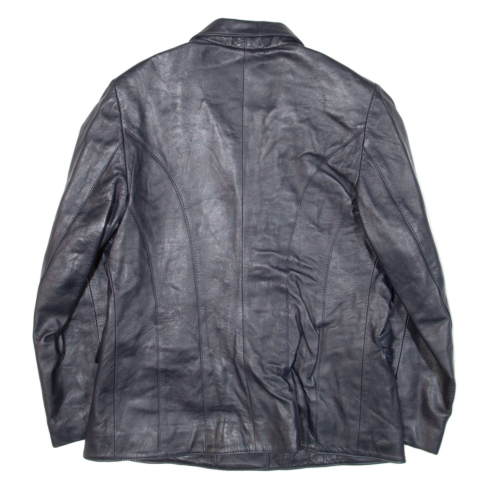 LEONARDO'S Womens Blazer Jacket Blue M