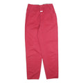 SOUND NO1 Womens Cotton Blend Red Regular Fit Straight Leg Trousers W30 L31