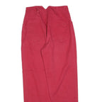 SOUND NO1 Womens Cotton Blend Red Regular Fit Straight Leg Trousers W30 L31