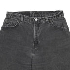 LEVI'S Womens Shorts Black Denim Casual M W30 Vintage Style