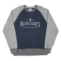 CHAMPION Mens Navy & Grey Bluecoats Crew Neck L Cotton Blend Raglan Sweatshirt