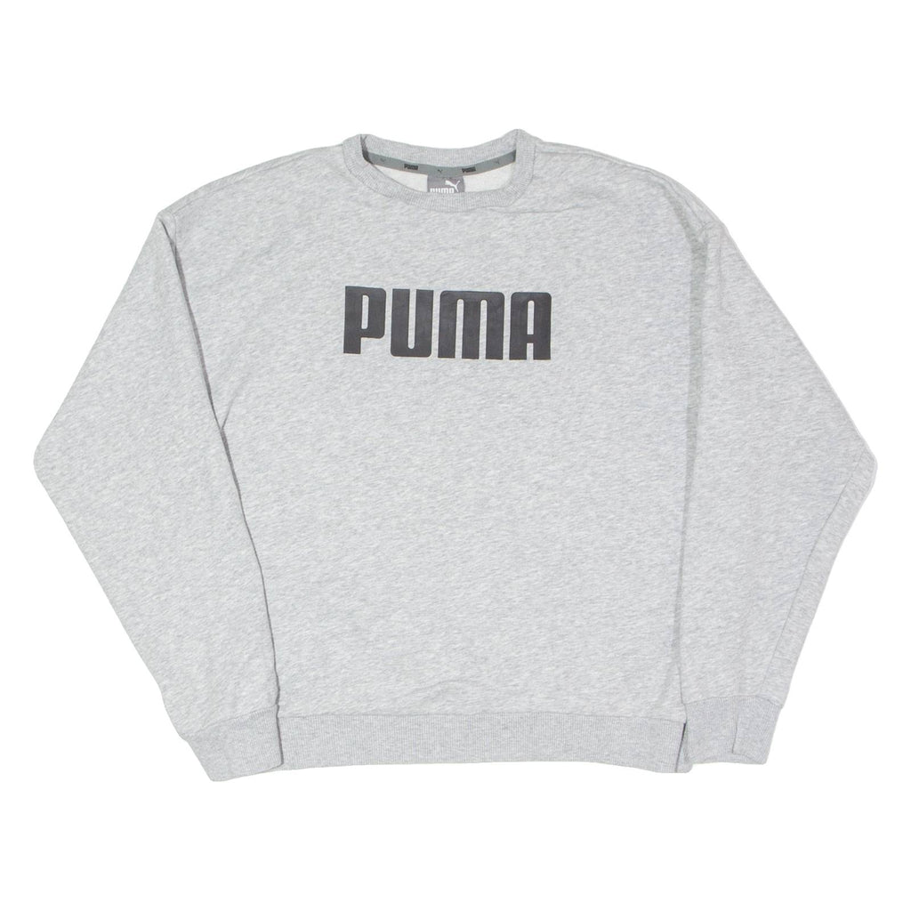 PUMA Womens Sweatshirt Grey Crew Neck UK 14