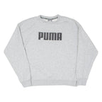 PUMA Womens Sweatshirt Grey Crew Neck UK 14