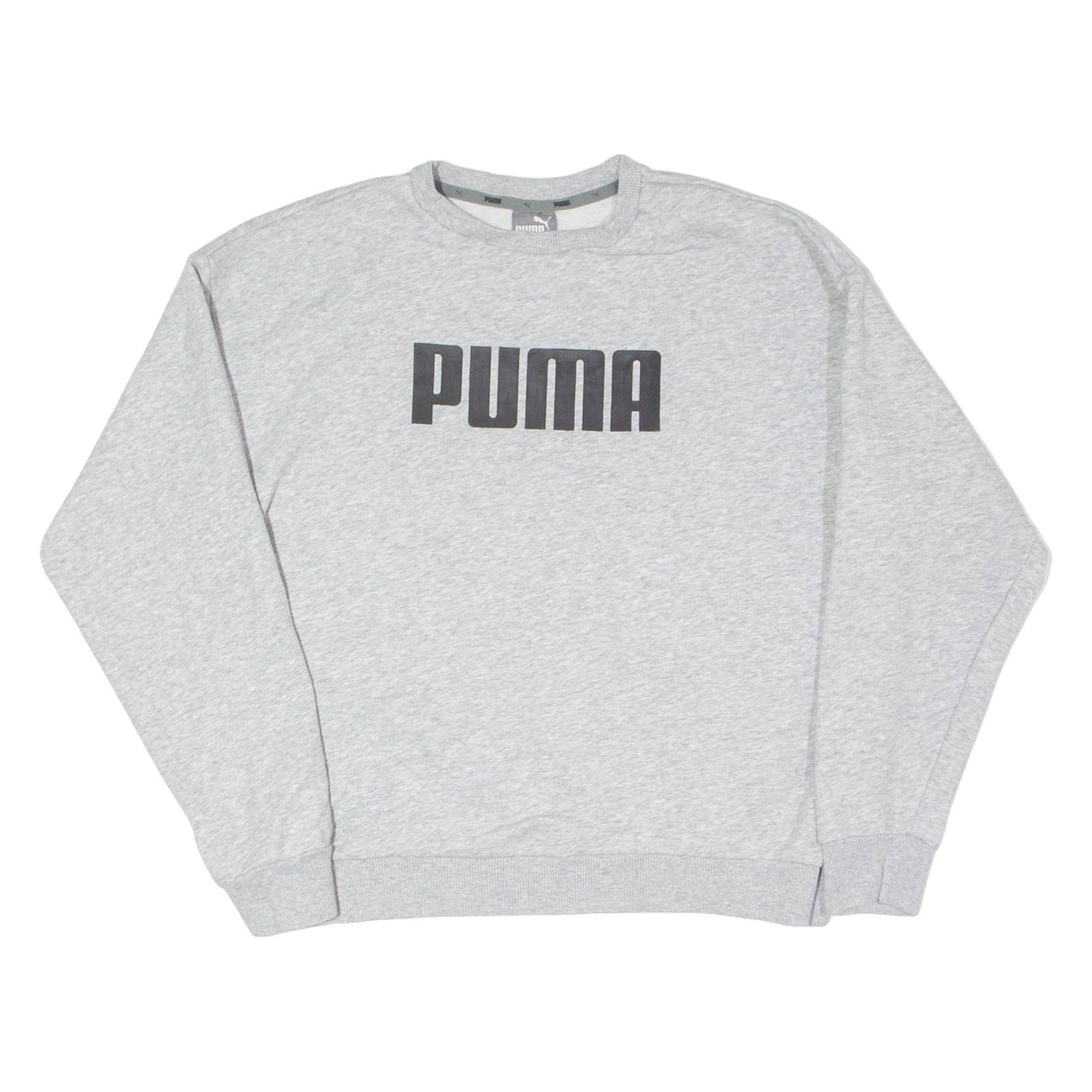 PUMA Womens Sweatshirt Grey Crew Neck UK 14