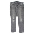 LEVI'S 510 BIG E Jeans Distressed Mens Grey Slim Skinny Charcoal Wash W34 L32