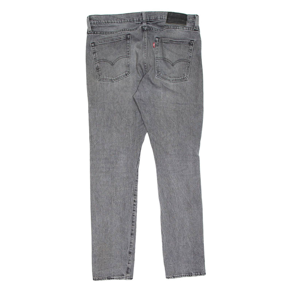 LEVI'S 510 BIG E Jeans Distressed Mens Grey Slim Skinny Charcoal Wash W34 L32