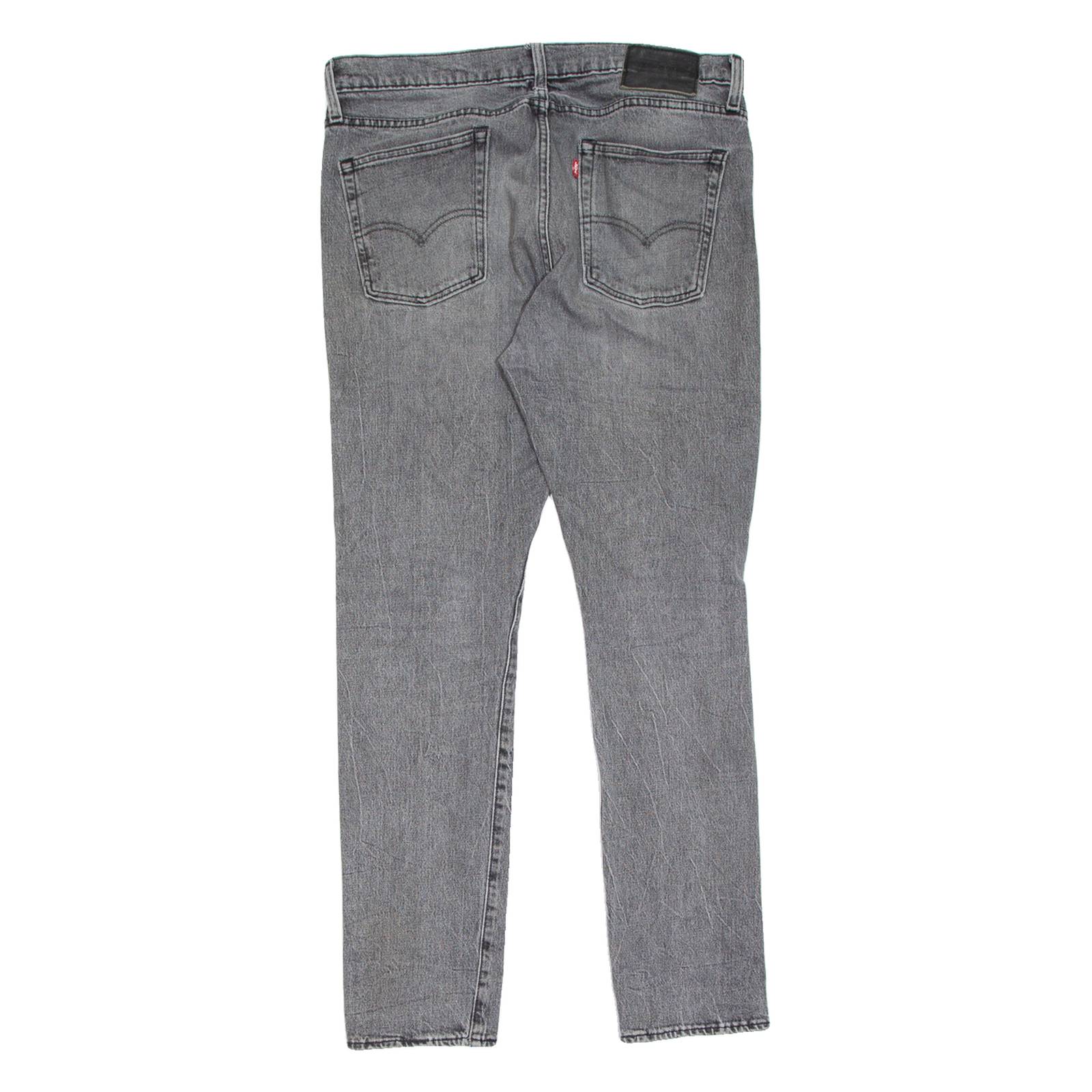 LEVI'S 510 BIG E Jeans Distressed Mens Grey Slim Skinny Charcoal Wash W34 L32