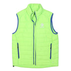 RALPH LAUREN Mens Green Jacket M Polyester Blend Quilted Sleeveless Zip