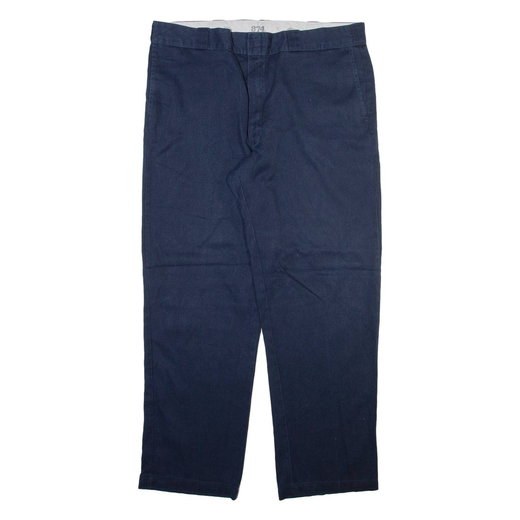 DICKIES 874 Workwear Mens Trousers Blue Regular Straight W40 L32