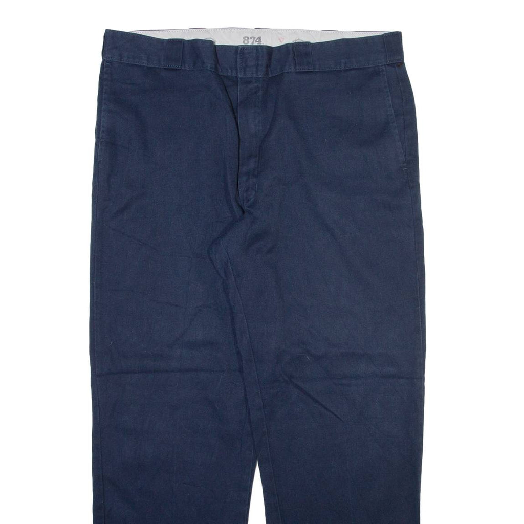 DICKIES 874 Workwear Mens Trousers Blue Regular Straight W40 L32