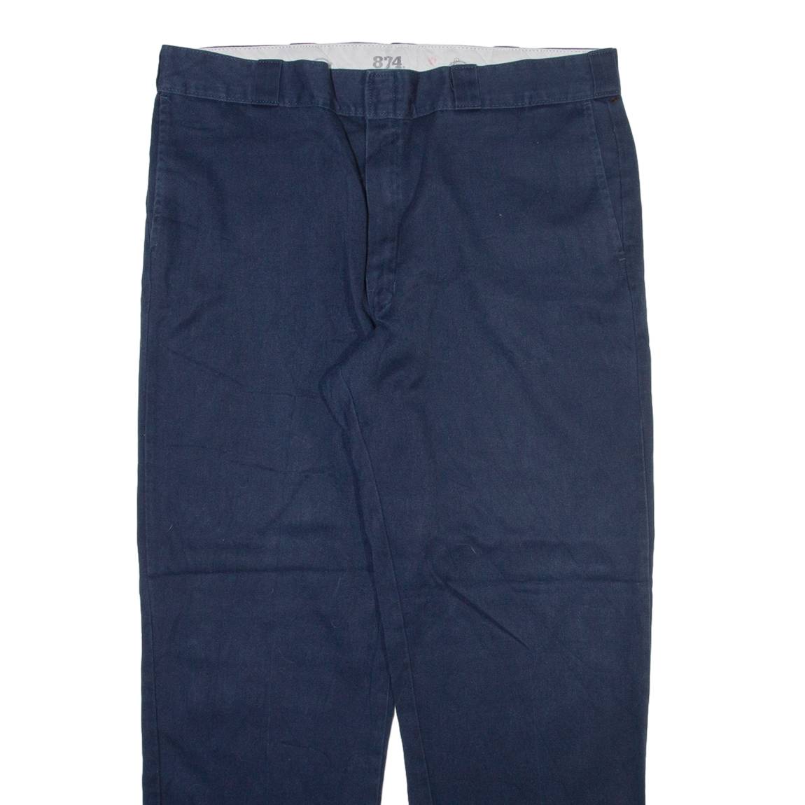 DICKIES 874 Workwear Mens Trousers Blue Regular Straight W40 L32