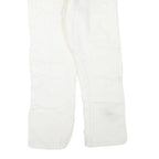 DICKIES Womens White Regular Fit Straight Denim Jeans W30 L27 Workwear Zip