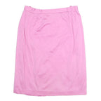 LUISA SPAGNOLI Womens Pink Pencil Knee Length Cotton Blend Plain M Elegant