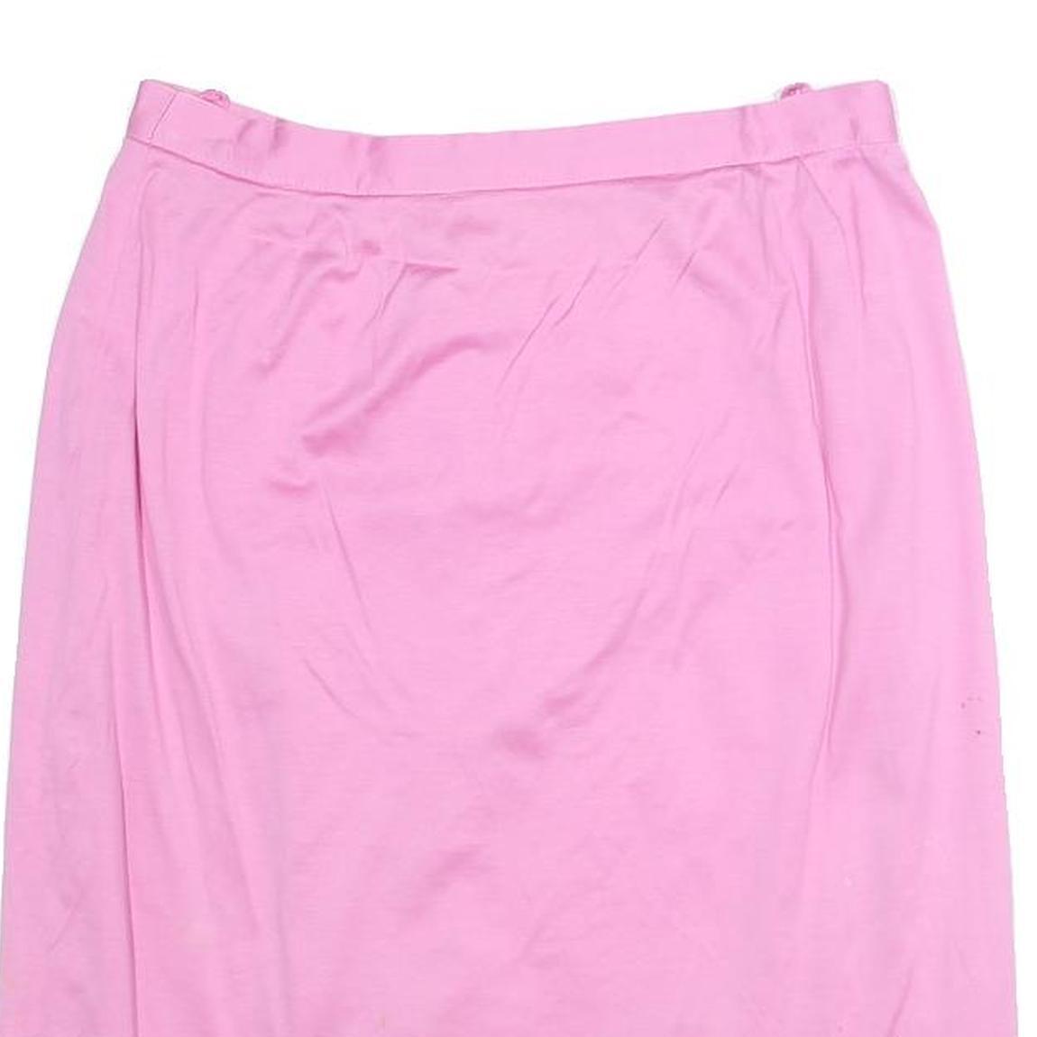 LUISA SPAGNOLI Womens Pink Pencil Knee Length Cotton Blend Plain M Elegant