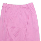 LUISA SPAGNOLI Womens Pink Pencil Knee Length Cotton Blend Plain M Elegant